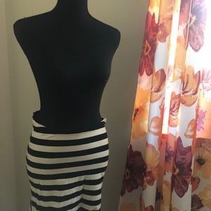 Black and white skirt